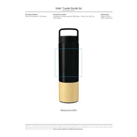 Welly® Traveler Bundle Set White | No Imprint