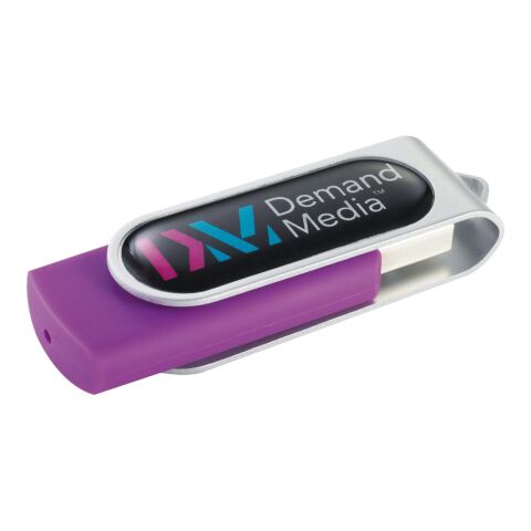 Domeable Rotate Flash Drive 1GB Standard | Purple | No Imprint | not available | not available