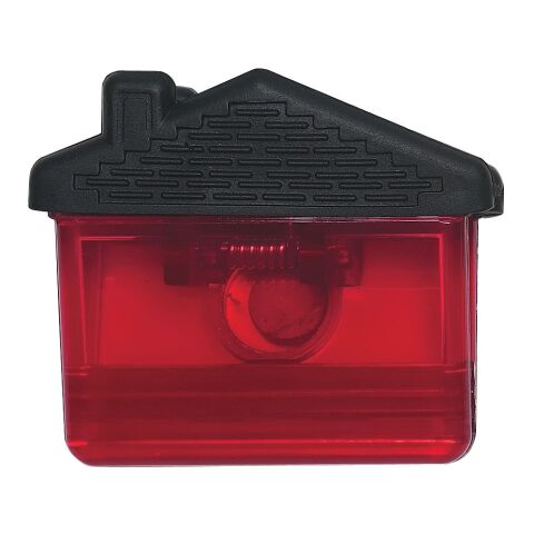 House Shape Clip Transparent Red