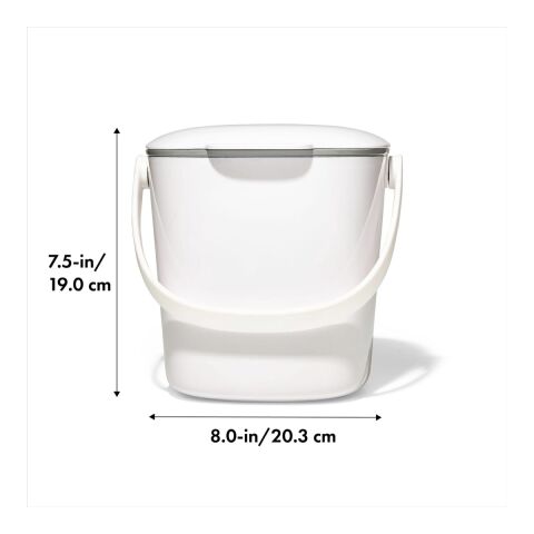 OXO Easy-Clean Compost Bin White | No Imprint | not available | not available
