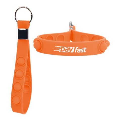 Push Pop Stress Reliever Keychain Orange | No Imprint | not available | not available