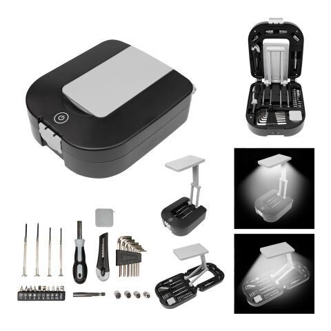 30 Piece Tool Kit With Light Black with Red | No Imprint | not available | not available