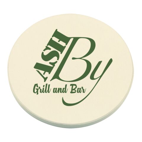 Round Absorbent Coaster White | No Imprint | not available