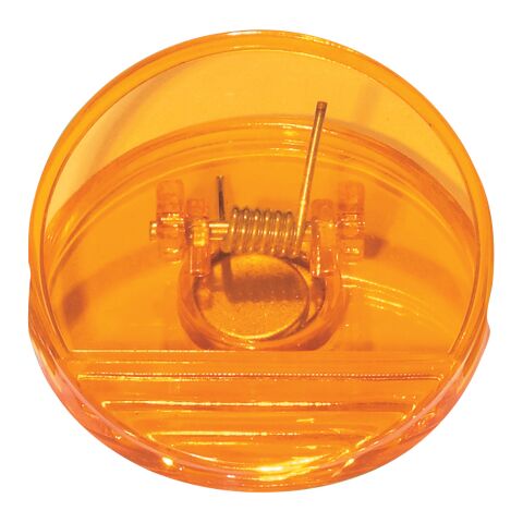 Round Shape Clip Transparent Orange | No Imprint | not available