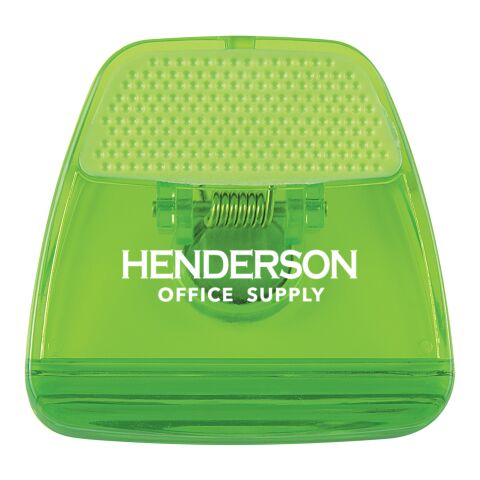Magnetic Memo Clip Transparent Lime | No Imprint | not available | not available