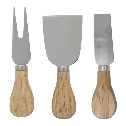 3-Piece Bamboo Cheese Server Kit Brown | No Imprint