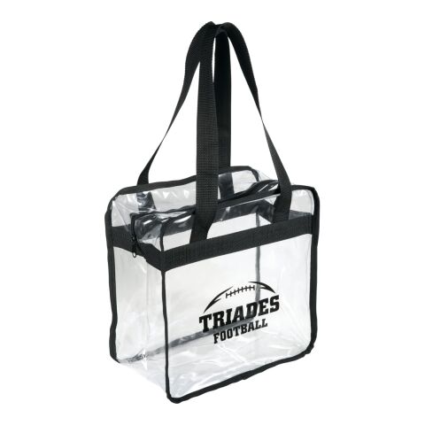 Game Day Clear Zippered Safety Tote Black | No Imprint | not available | not available