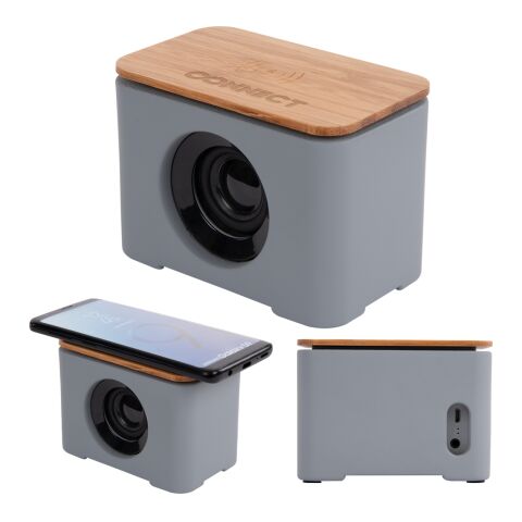 Rolling Stone Speaker &amp; Wireless Charger Gray | No Imprint