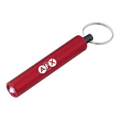 Mini Cylinder LED Flashlight Key Tag Red | No Imprint | not available | not available