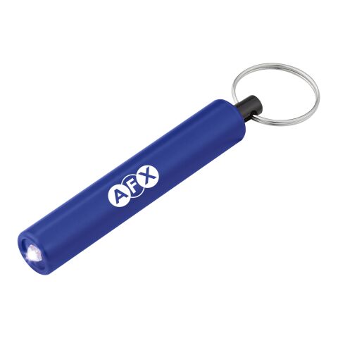 Mini Cylinder LED Flashlight Key Tag Royal Blue