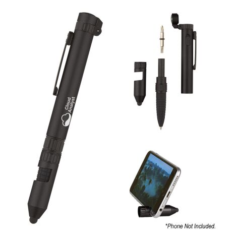 6-In-1 Quest Multi Tool Pen Black | No Imprint | not available | not available