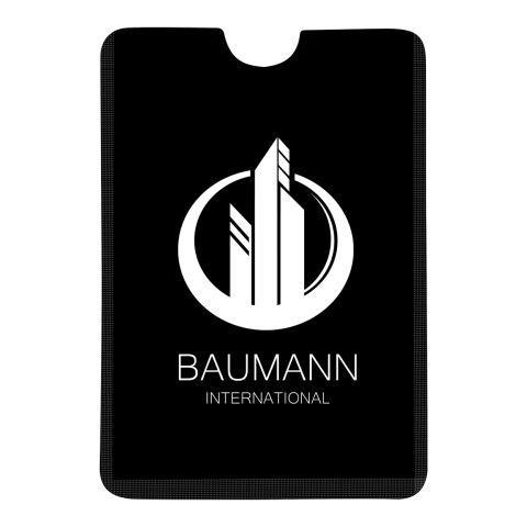 RFID Data Blocking Phone Card Sleeve Black | No Imprint | not available | not available