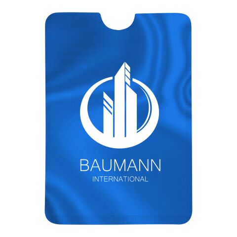 RFID Data Blocking Phone Card Sleeve Blue