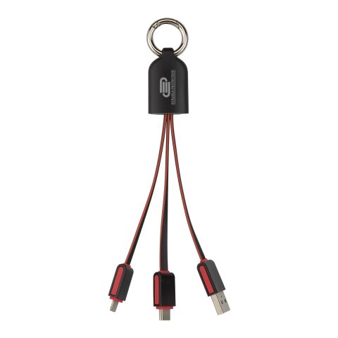 3-In-1 Light Up Charging Cables Red | No Imprint