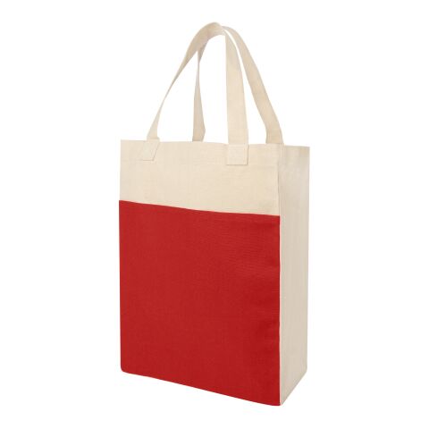 Co-Op Canvas Shopper Tote Bag Red with Black | No Imprint | not available | not available