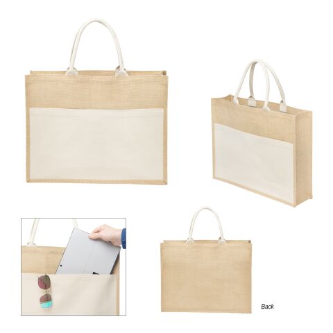Julia Jute Tote Bag Beige | No Imprint | not available | not available