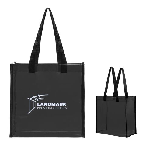 Colby Transparent Tote Bag Matte Black | No Imprint | not available | not available