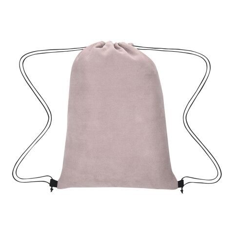 Posh Herringbone Drawstring Bag Light Pink | No Imprint | not available | not available