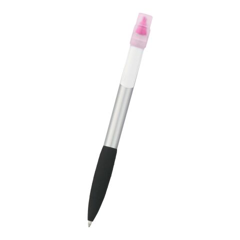 Neptune Pen With Highlighter Silver with Pink | No Imprint | not available | not available