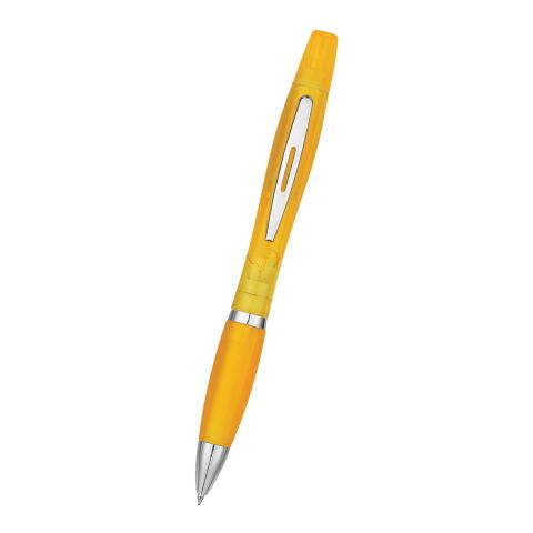 Twin-Write Pen With Highlighter Transparent Yellow | No Imprint | not available | not available