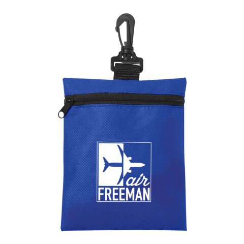 Non-Woven Zippered Pouch Royal Blue | No Imprint | not available | not available