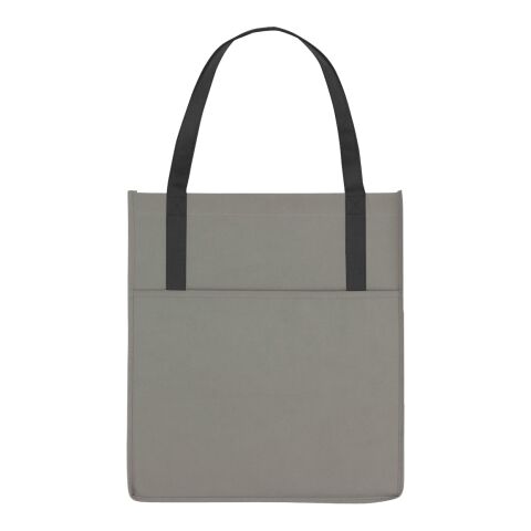 Non-Woven Shopper's Pocket Tote Bag Gray | No Imprint | not available | not available