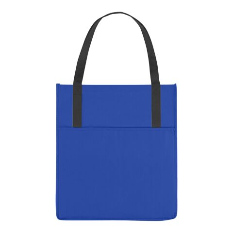Non-Woven Shopper's Pocket Tote Bag Royal Blue