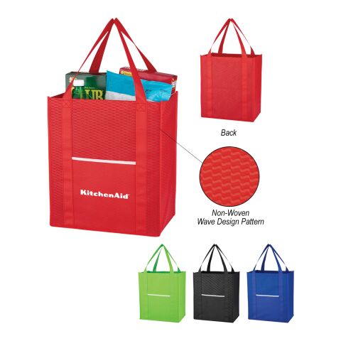 Non-Woven Wave Shopper Tote Bag Royal Blue | No Imprint | not available | not available
