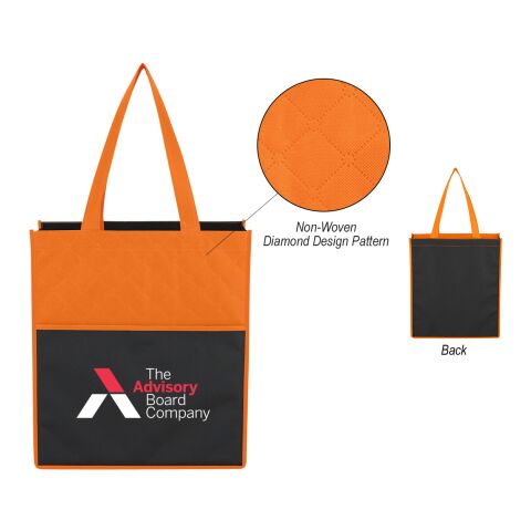 Non-Woven Bounty Shopping Tote Bag Orange | No Imprint | not available | not available