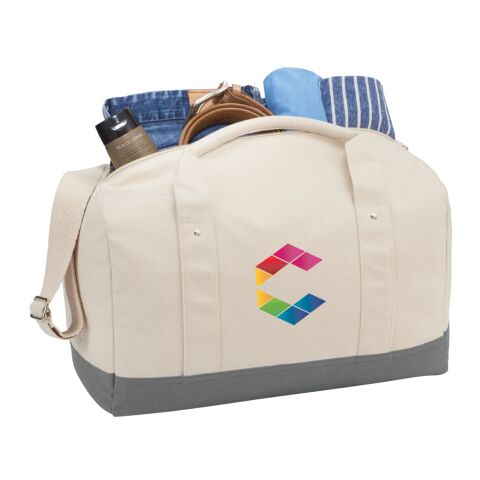 Belair 17" Cotton Canvas Duffel Gray | No Imprint | not available | not available