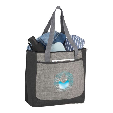 Reclaim Recycled Zippered Tote Graphite | No Imprint | not available | not available