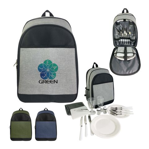 Lakeside Picnic Set Cooler Backpack Black with Red | No Imprint | not available | not available