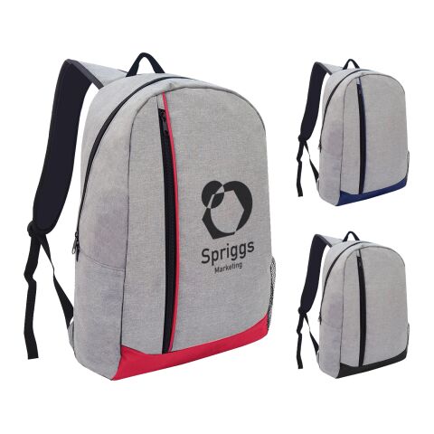 Hancock Heathered Laptop Backpack Black with Red | No Imprint | not available | not available