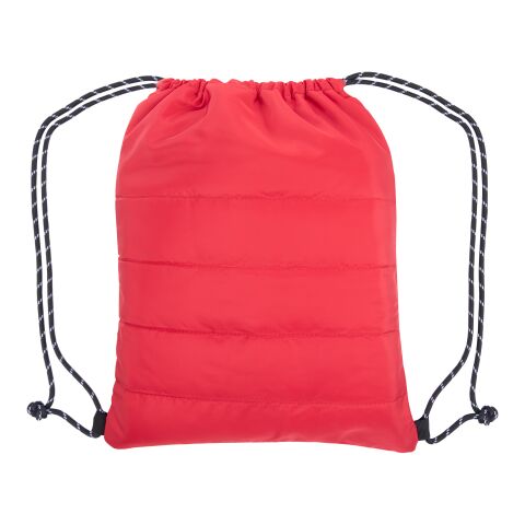 Puffy Quilted Drawstring Bag Red | No Imprint | not available | not available