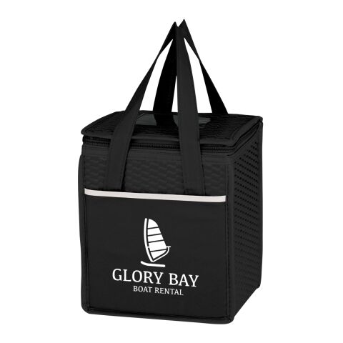 Non-Woven Wave Design Kooler Lunch Bag Onyx