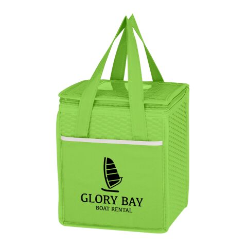 Non-Woven Wave Design Kooler Lunch Bag Lime | No Imprint | not available | not available