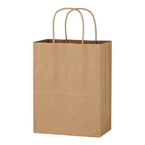 Kraft Paper Brown Shopping Bag - 8&quot; x 10-1/4&quot; Beige | No Imprint