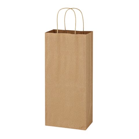 Kraft Paper Brown Wine Bag - 5.25&quot; x 13&quot; Beige | No Imprint | not available | not available