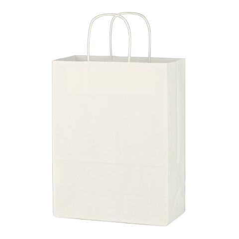 Kraft Paper White Shopping Bag - 10&quot; x 13&quot; White | No Imprint | not available | not available