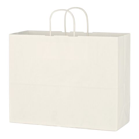 Kraft Paper White Shopping Bag - 16&quot; x 12-1/2&quot; White | No Imprint | not available | not available