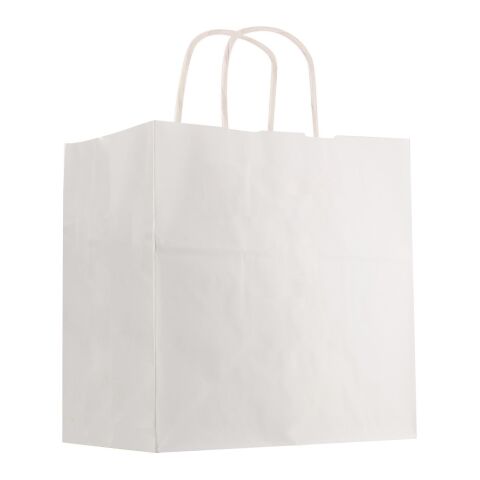Kraft Paper White Shopping Bag - 10&quot; x 10&quot; White | No Imprint | not available | not available