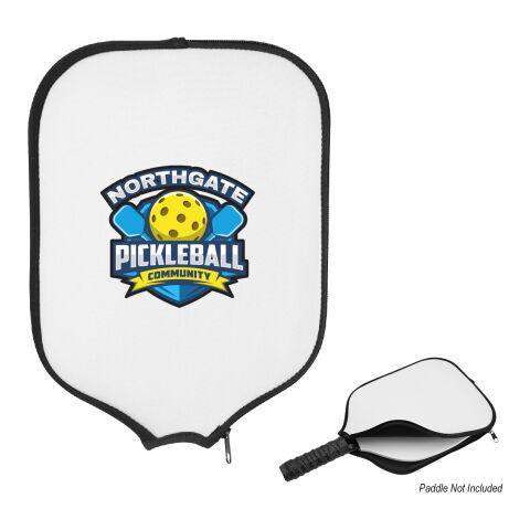 Pickleball Paddle Cover White/Black | No Imprint | not available | not available