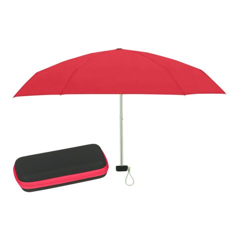 37" Arc Telescopic Folding Travel Umbrella With Eva Case Red | No Imprint | not available | not available