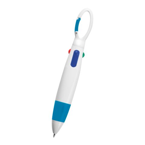 Quatro Carabiner Pen White/Blue