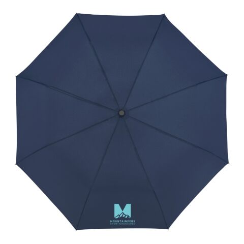 42&quot; Recycled Folding Auto Open Umbrella Navy-White | No Imprint | not available | not available