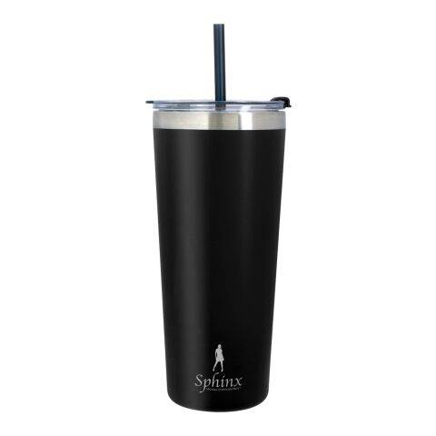 24 Oz. Colma Tumbler Black Straw | No Imprint