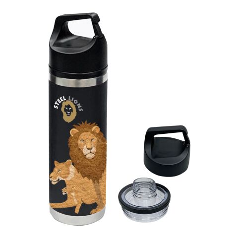 18 Oz. Full Color Davenport Stainless Steel Bottle Onyx | No Imprint | not available | not available