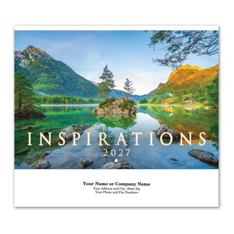 Inspirations Stapled Wall Calendar White
