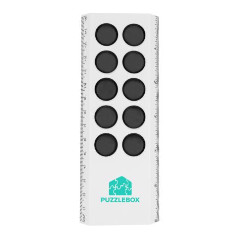 6" Push Pop Stress Reliever Ruler White/Black | No Imprint | not available | not available