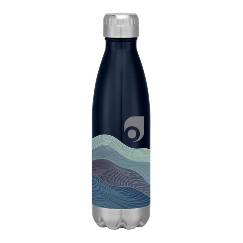 16 Oz. Full Color Swiggy Stainless Steel Bottle With Custom Window Box Navy Blue | No Imprint | not available | not available